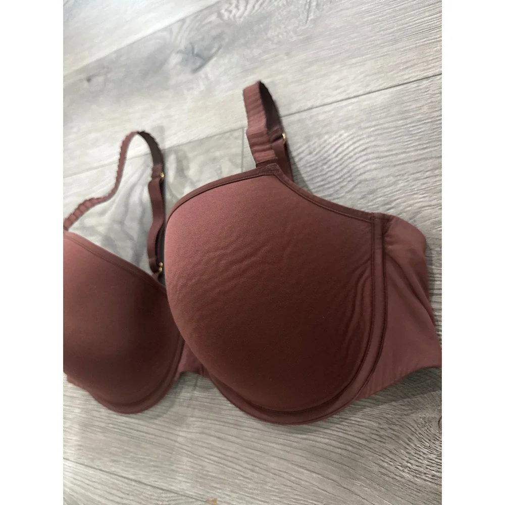 ThirdLove 24/7 Classic T-Shirt‎ Bra Mahogany Brown Underwire 36E Memory Foam Cup